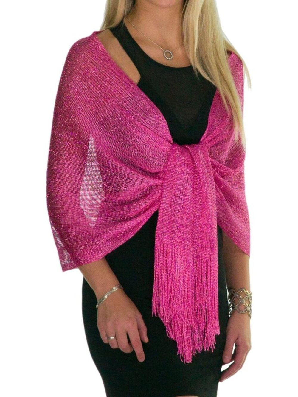 Metallic Glitter Shawl & Wrap for Evening Dresses | Sparkling Wedding Gift